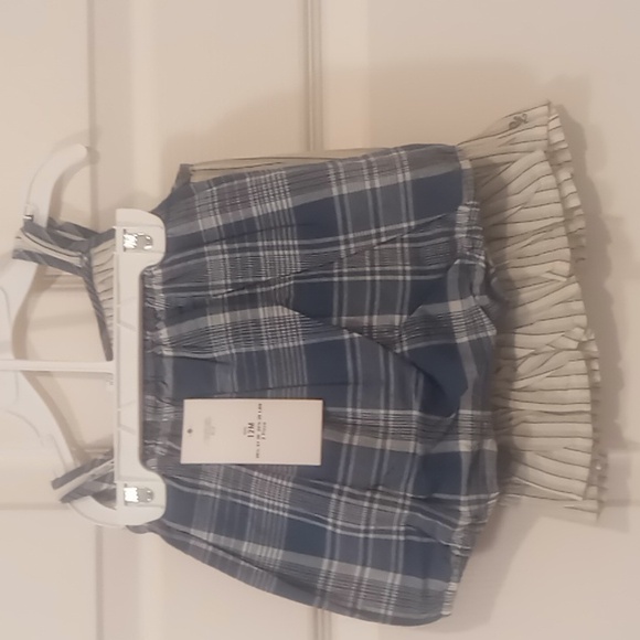 Polo Ralph Lauren Baby Girls Striped Cotton Top & Plaid Bloomers New with Tags - Picture 4 of 6
